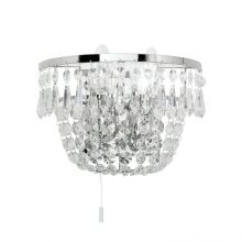 Sheraton kinkiet chrom kryształ SCHÖLER CRYSTAL® 2x40W E14 230V